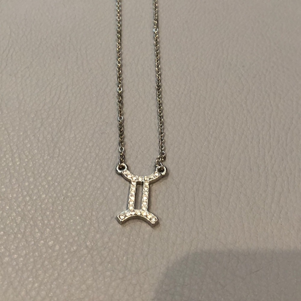 Gemini zodiac sign costume necklace